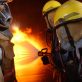 Industrial fire safety helmets