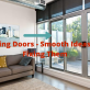 Sliding folding door fittings