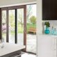 Wooden sliding door fitting